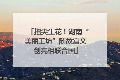 指尖生花！湖南“美丽工坊”随故宫文创亮相联合国