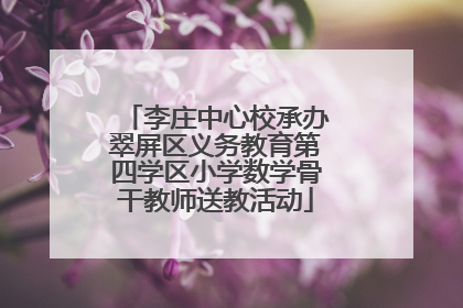 李庄中心校承办翠屏区义务教育第四学区小学数学骨干教师送教活动