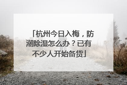 杭州今日入梅，防潮除湿怎么办？已有不少人开始备货