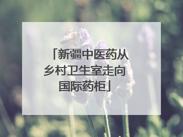 新疆中医药从乡村卫生室走向国际药柜