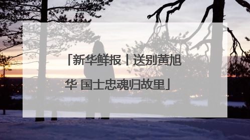 新华鲜报丨送别黄旭华 国士忠魂归故里