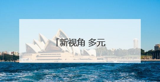 新视角 多元文化壁上观