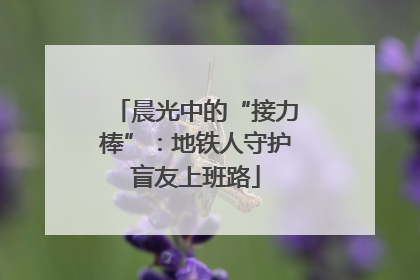 晨光中的“接力棒”：地铁人守护盲友上班路