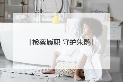 检察履职 守护朱鹮
