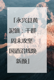 永兴县黄泥镇：干群周末攻坚 国道沿线焕新颜