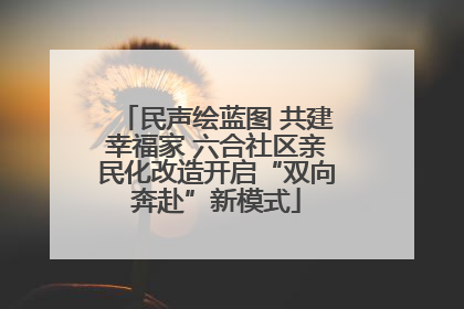 民声绘蓝图 共建幸福家 六合社区亲民化改造开启“双向奔赴”新模式