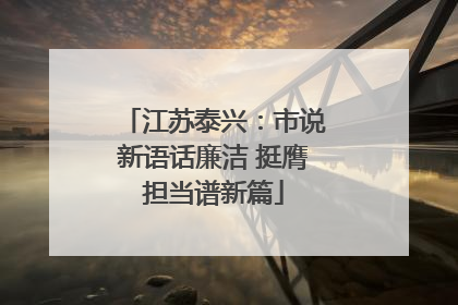 江苏泰兴：市说新语话廉洁 挺膺担当谱新篇