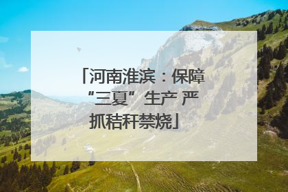 河南淮滨：保障“三夏”生产 严抓秸秆禁烧