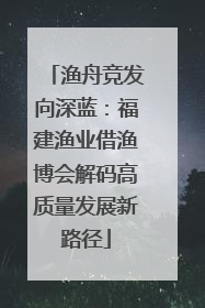渔舟竞发向深蓝：福建渔业借渔博会解码高质量发展新路径