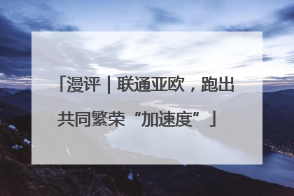 漫评｜联通亚欧，跑出共同繁荣“加速度”