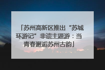 苏州高新区推出“苏城环游记”非遗主题游：当青春邂逅苏州古韵