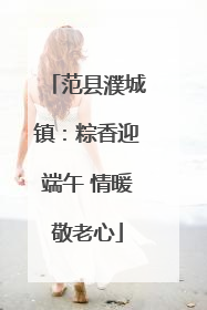 范县濮城镇：粽香迎端午 情暖敬老心