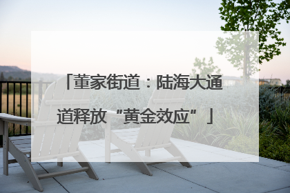 董家街道：陆海大通道释放“黄金效应”
