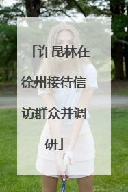 许昆林在徐州接待信访群众并调研