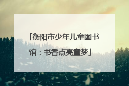 衡阳市少年儿童图书馆：书香点亮童梦