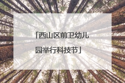 西山区前卫幼儿园举行科技节