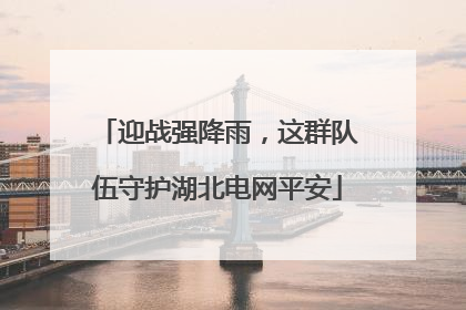 迎战强降雨，这群队伍守护湖北电网平安