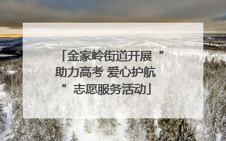 金家岭街道开展“助力高考 爱心护航”志愿服务活动