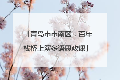 青岛市市南区：百年栈桥上演多语思政课
