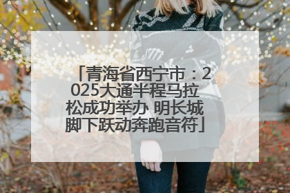青海省西宁市：2025大通半程马拉松成功举办 明长城脚下跃动奔跑音符