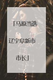 马原当选辽宁阜新市市长