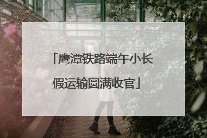 鹰潭铁路端午小长假运输圆满收官