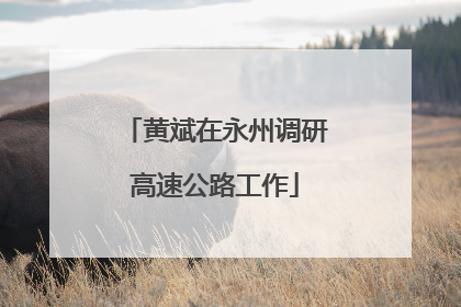 黄斌在永州调研高速公路工作
