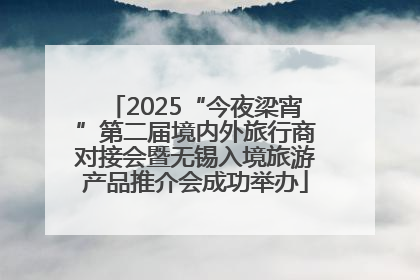 2025“今夜梁宵”第二届境内外旅行商对接会暨无锡入境旅游产品推介会成功举办