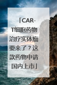 CAR-T细胞药物治疗实体瘤要来了？这款药物申请国内上市