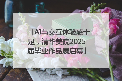 AI与交互体验感十足，清华美院2025届毕业作品展启幕